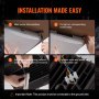 installation guide for the VEVOR led canopy light: marking, fixing, waterproofing, and connecting wires.