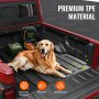 VEVOR Truck Bed Mat, Compatible with 2020-2024 JEEP Gladiator, TPE Truck Bed Liner Mat Fits for 5 FT Bed, Thick and Heavy-Duty Bed Mat Car Accessories for All-Weather Protection, Prevent Slipping
