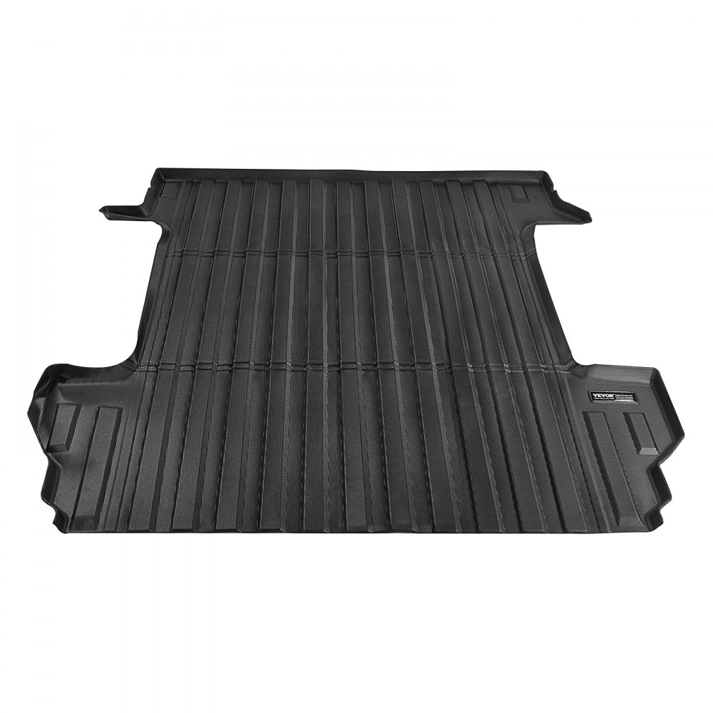 VEVOR Truck Bed Mat Compatibel met 2019-2024 Chevrolet Silverado/GMC Sierra 1500, TPE Truck Bed Mat 1510 x 1435 x 45 mm, Zwarte Dikke Matras Bed Mat