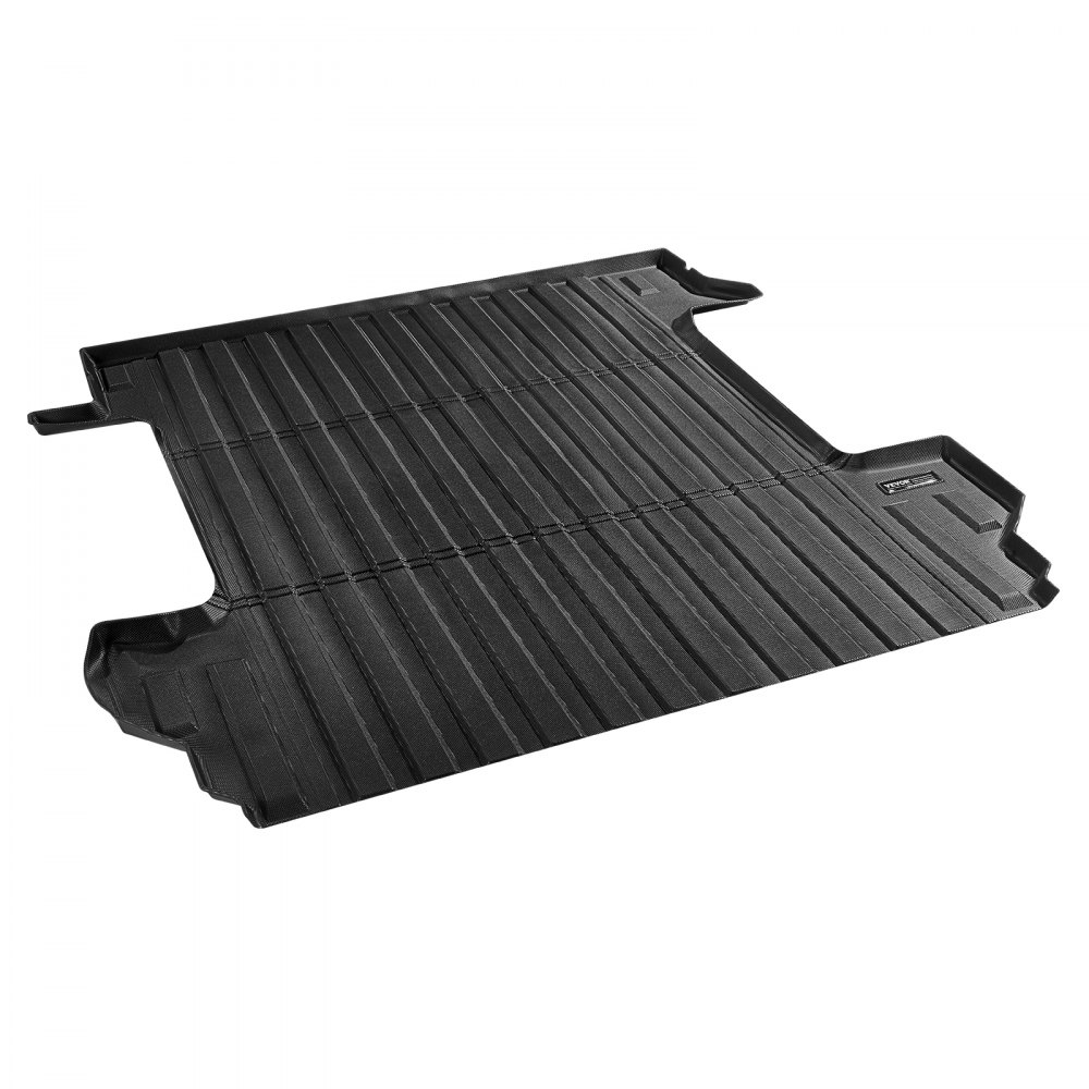 VEVOR Truck Bed Mat Compatibel met 2019-2024 Chevrolet Silverado/GMC Sierra 1500, TPE Truck Bed Mat 1510 x 1435 x 45 mm, Zwarte Dikke Matras Bed Mat