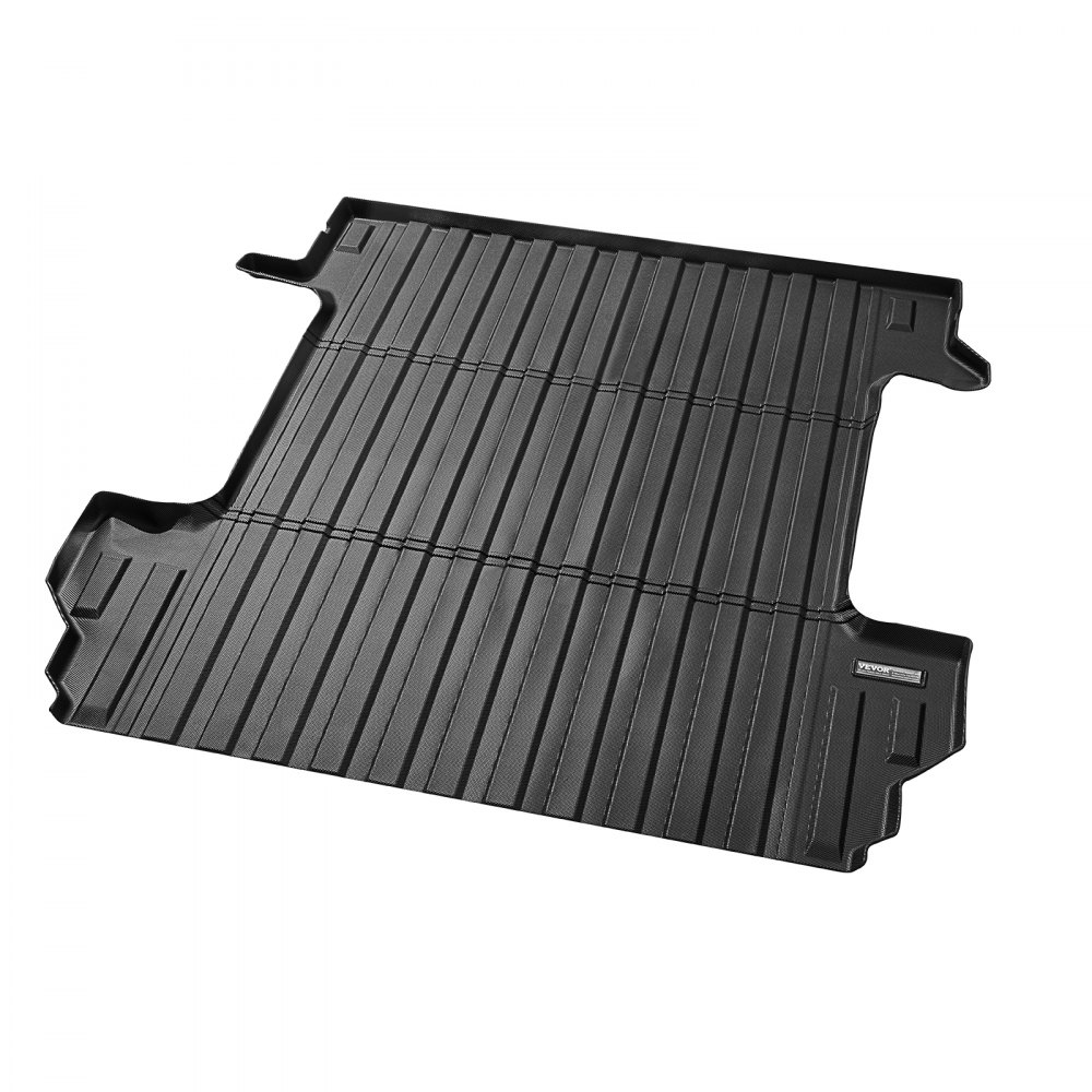 VEVOR Truck Bed Mat Compatibel met 2019-2024 Chevrolet Silverado/GMC Sierra 1500, TPE Truck Bed Mat 1510 x 1435 x 45 mm, Zwarte Dikke Matras Bed Mat