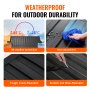 VEVOR Truck Bed Mat Compatibel met 2019-2024 Chevrolet Silverado/GMC Sierra 1500, TPE Truck Bed Mat 1510 x 1435 x 45 mm, Zwarte Dikke Matras Bed Mat