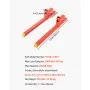 VEVOR Pallet Forks, 907 kg Clamp on Pallet Forks, 109 cm Total Length Heavy-Duty Quick Attach Tractor Fork Compatible with Tractor Attachments, Loader Bucket, and Skid Steer, Orange