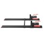 VEVOR palletvorken, 1814 kg capaciteit, klemvorkdrager, 1490 mm totale lengte, vorken met verstelbare stabilisatorstang voor tractoraccessoires, laadschop en compacte lader, zwart