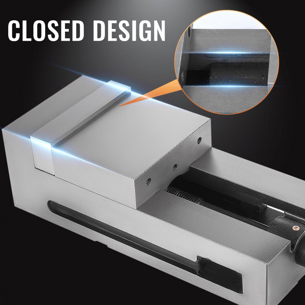 VEVOR Schroefklembankschroef, 45 mm bekhoogte, 150 mm bekbreedte, tafelbankschroef, max. klemkracht 29 KN, werkbankbankschroef, draaibare bankschroef van staal, accessoires voor CNC-machinegereedschappen