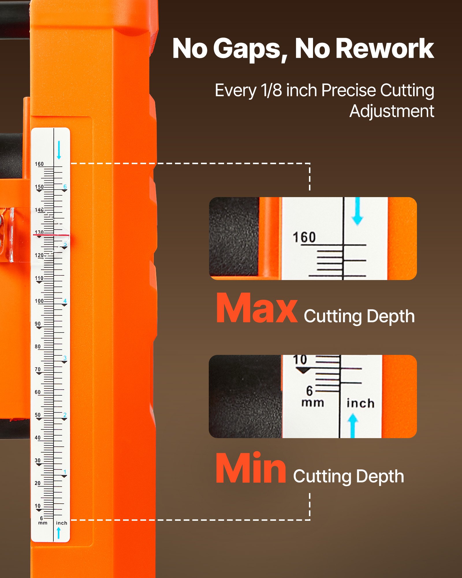 VEVOR Diktebank, Twee messen, 330 mm brede werktafel, Schaafmachine, 1800 W, Schaafmachine, 23.500 tpm, Dubbele rollen, Rollover-beveiliging, Eén snelheid Houtbewerking, Voor hard en zacht hout
