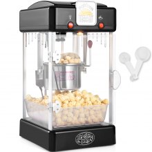 VEVOR popcornmachine maker popcornmachine popcornmachine cinema 300W 2.5oz zwart