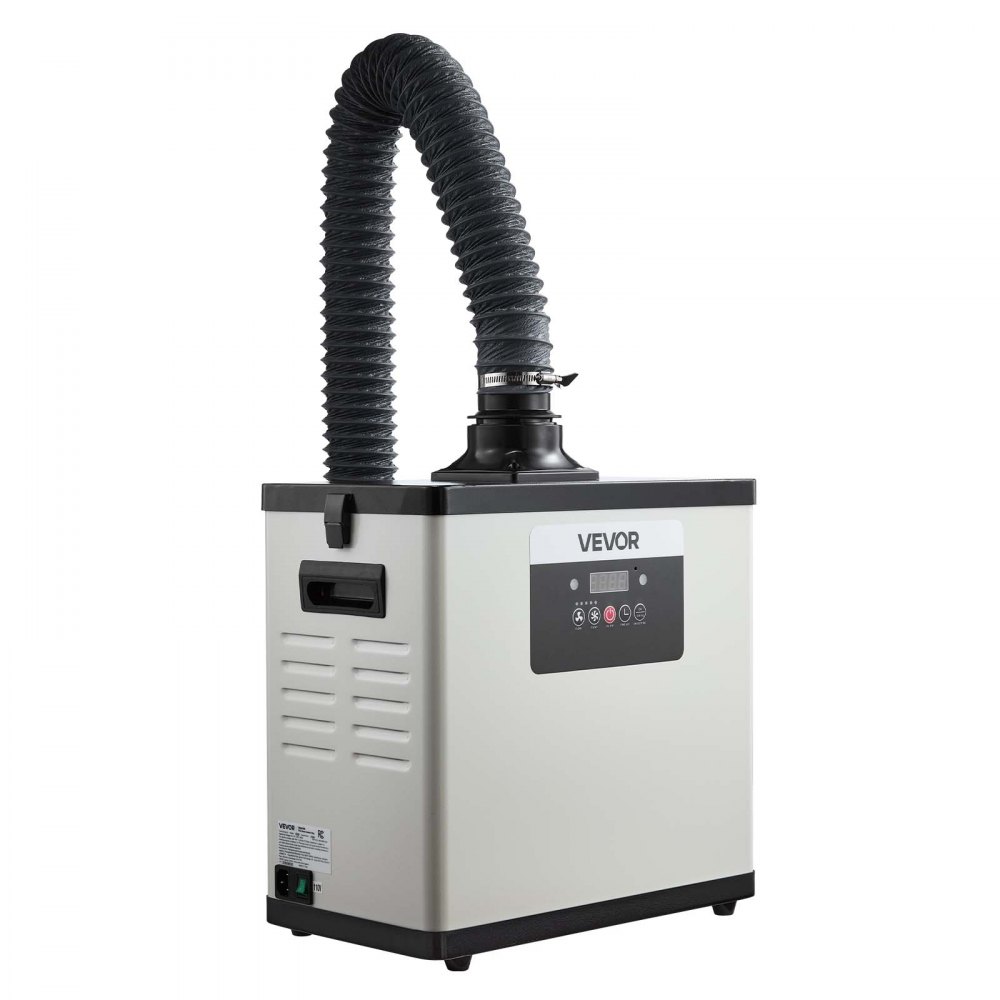 VEVOR Soldeerrookafzuiger, Lasrookafzuiger met 3-in-1 filter, Afzuigcapaciteit van 510 m³/u, 10 snelheidsniveaus, Borstelloze motor met afstandsbediening, Geschikt voor lasergraveren en 3D-printen