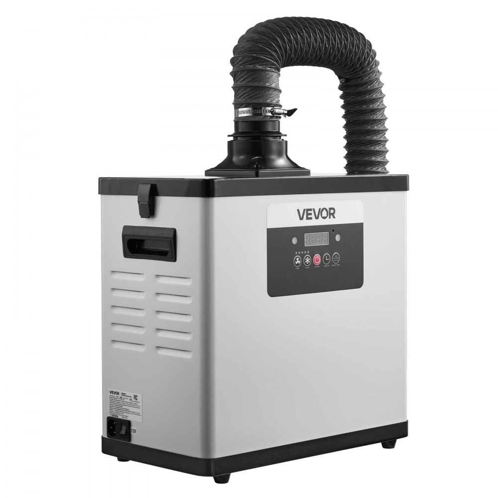 VEVOR Soldeerrookafzuiger, Lasrookafzuiger met 3-in-1 filter, Afzuigcapaciteit van 510 m³/u, 10 snelheidsniveaus, Borstelloze motor met afstandsbediening, Geschikt voor lasergraveren en 3D-printen