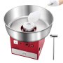 VEVOR Electric Cotton Candy Machine, 1000W Commercial Candy Floss Maker with 52cm in Stainless Steel Bowl, Sugar Scoop, and Drawer, Easy Home Use, Perfect for Kids Birthday, Family Party, Red
