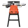 VEVOR vlak- en dikteschaafmachine, 254 mm schaafbreedte, 2,4 pk, 8000 tpm, met onderstel, 2-messensnijkop, gegoten aluminium tafel, 0-3 mm instelbare snijdiepte, voor houtbewerking