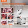 VEVOR Commercial Meat Bone Sawing Machine 2200W, 1000kg/h Bone Cutting Machine Frozen Meat Bone Cutting Machine, 0-180mm Adjustable Thickness Bone Saw 470 x 530mm Worktable