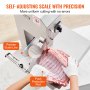 VEVOR Commercial Meat Bone Sawing Machine 2200W, 1000kg/h Bone Cutting Machine Frozen Meat Bone Cutting Machine, 0-180mm Adjustable Thickness Bone Saw 470 x 530mm Worktable