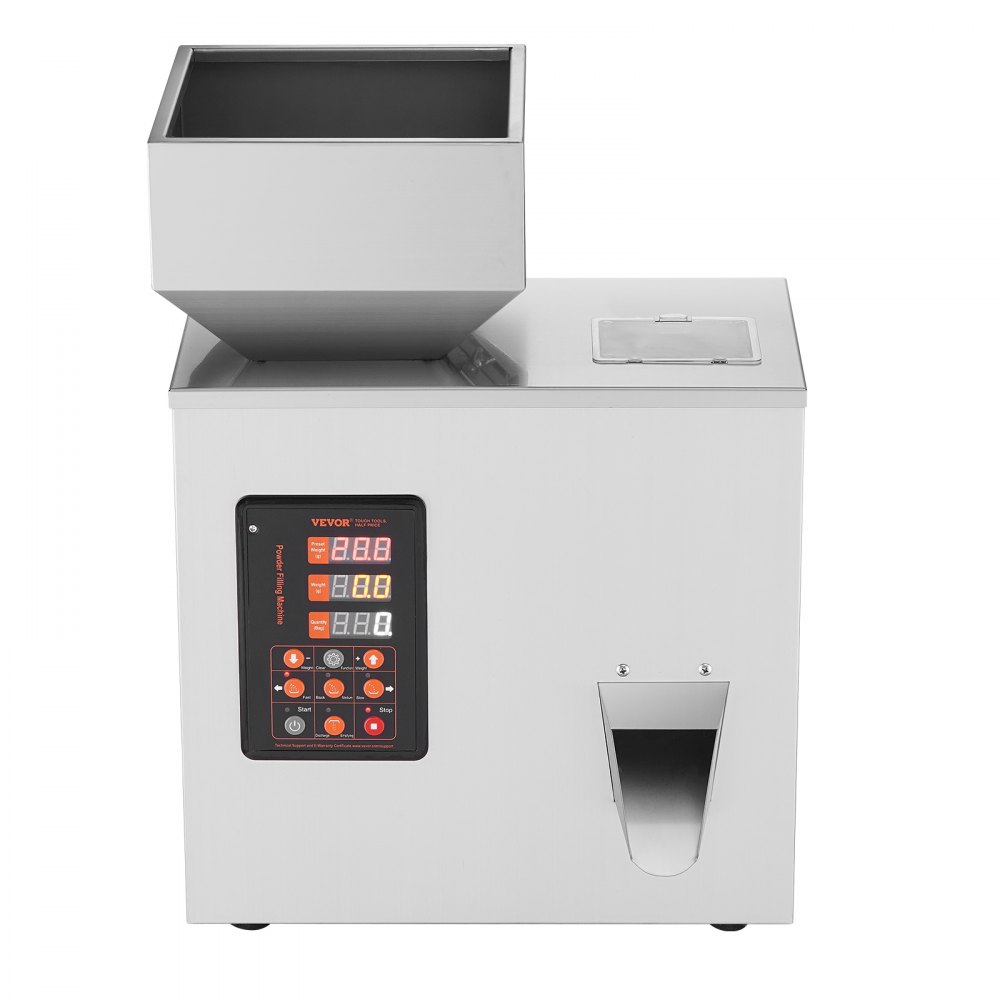 VEVOR Poedervulmachine, 1-200g Automatische Intelligente Deeltjesweegmachine, Flessenzakpoedervuller Deeltjesdispenser voor Theezaden, Granen, Poeder, Meel, Bonen, Glitter