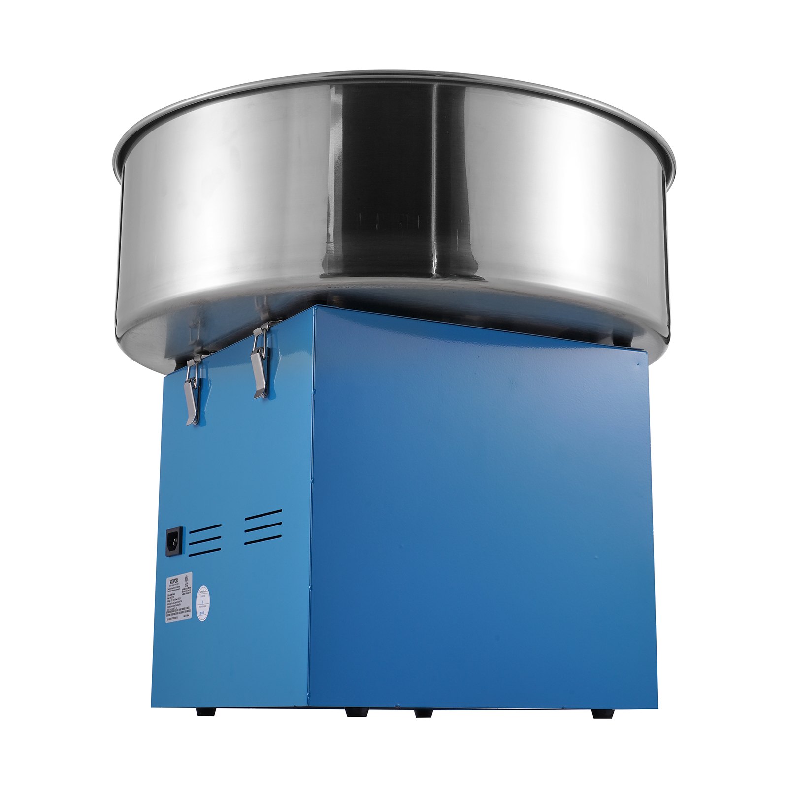 VEVOR Elektrische Suikerspinmachine, 1000W Suikerspinmachine, Commerciële Suikerspinmachine met RVS Kom, Suikerschepje & Lade, voor Kinderverjaardagen, Familiefeestjes, Blauw