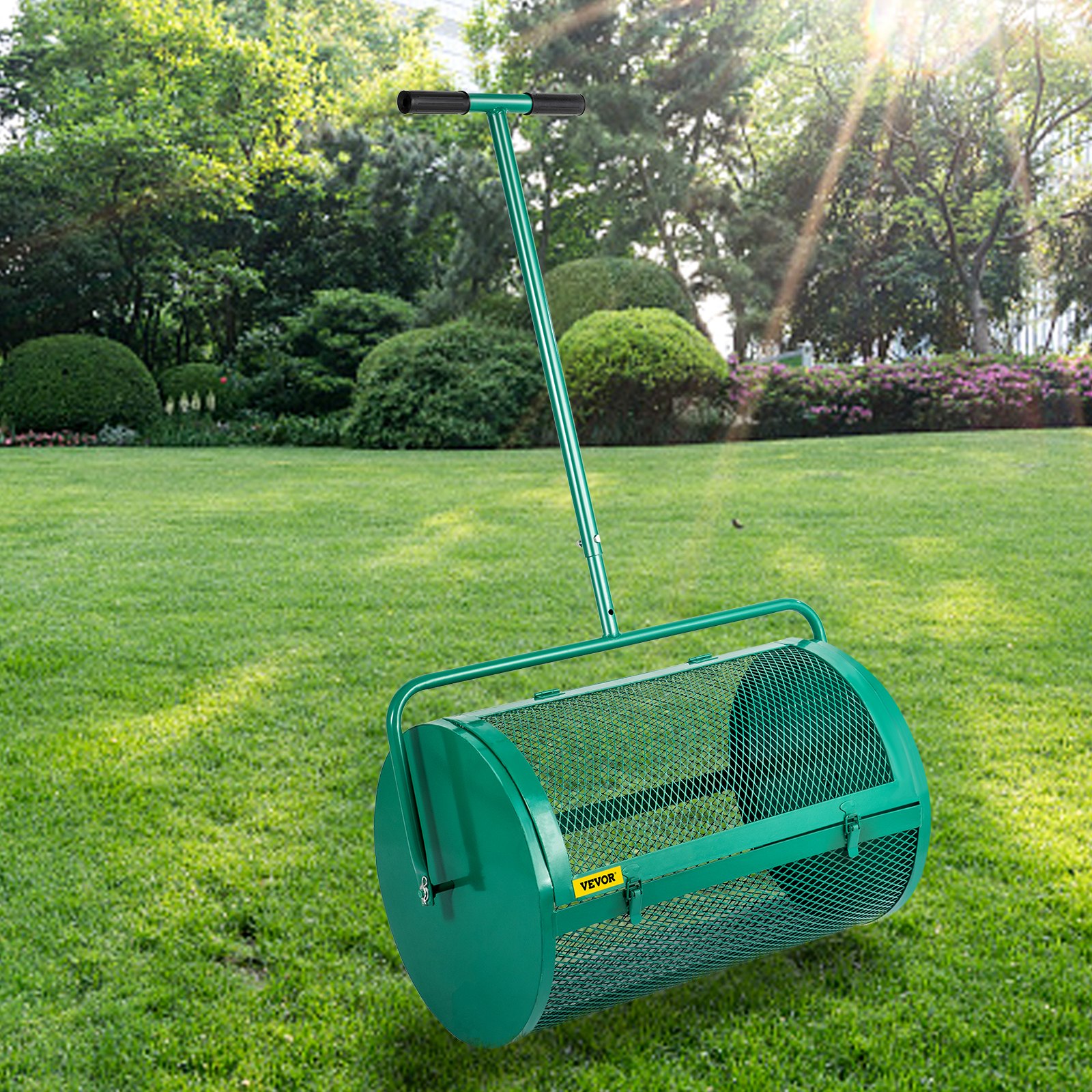 VEVOR Compoststrooier Turfmosstrooier 24" IJzerenstrooier 24,4" 28,5" Paallengte