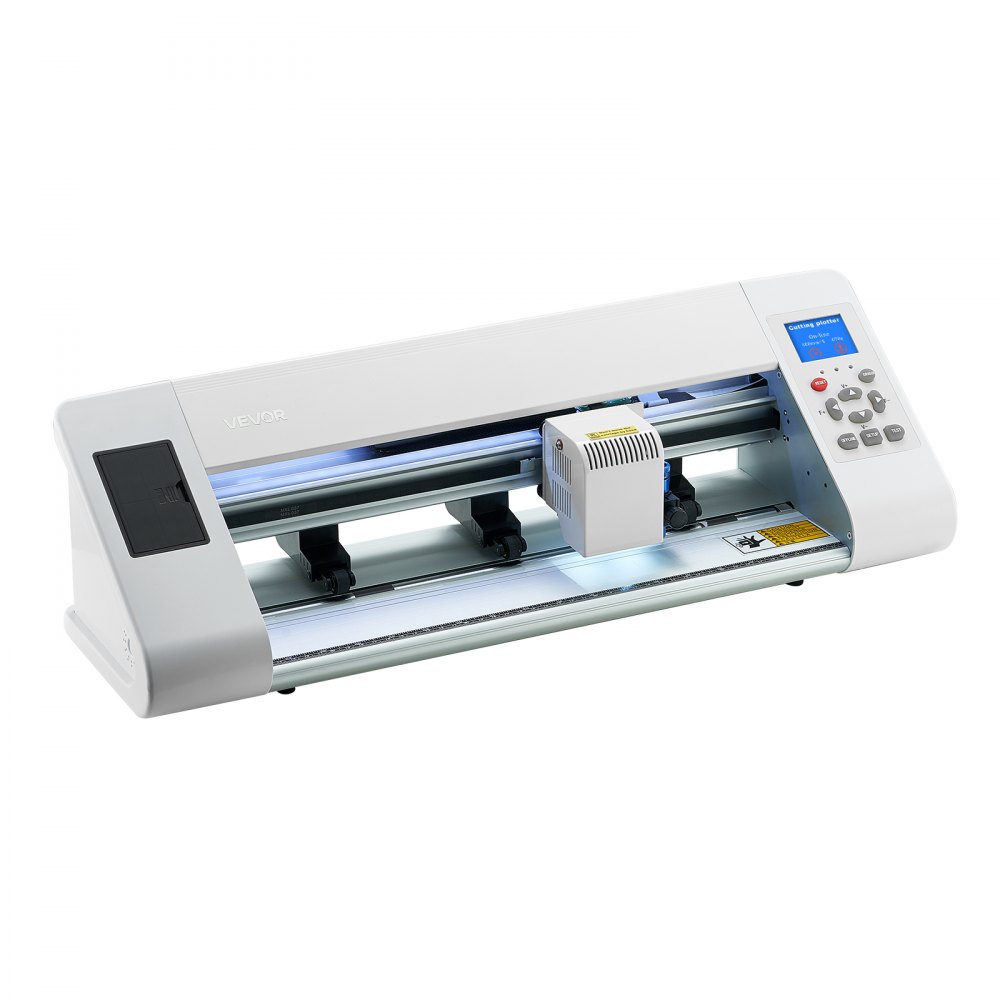 VEVOR vinylsnijder (snijformaat 33 cm) met automatische randdetectie, ontwerpsoftware en materialen, compatibel met SVG/EPS/PLT, voor knutselprojecten, kaarten en stickers.