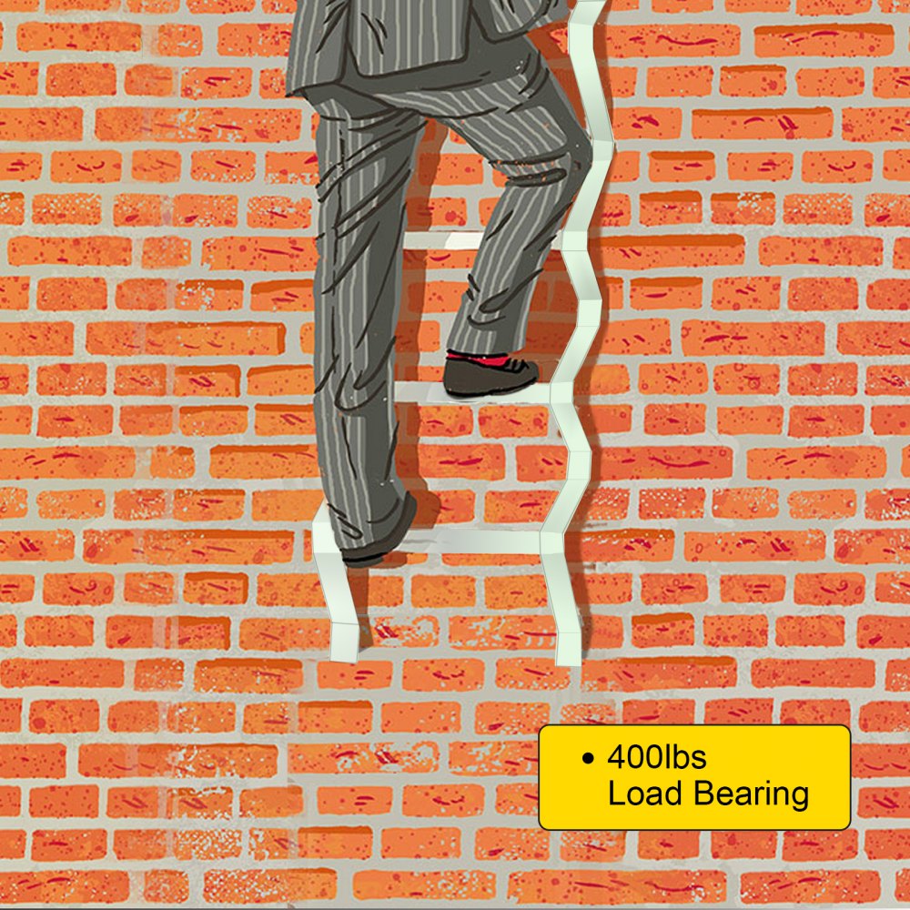 Vevor Brandtrappen Bootladder Trappen Met 3 Brede Treden Trampolineladder 181 Kg