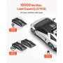 VEVOR-autohellingen, 2-pack, 66 m hefhoogte, draagbare en vlakke autohellingen voor garageonderhoud, olieverversingen en vrachtwagenreparaties, laadvermogen 2268 kg (per helling)