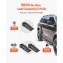 VEVOR Car Ramps, 2 PCS 16000 lbs GVW Capacity, 6.7 in Lift Height, Portable High Profile Car Service Ramps for Home Garage Maintenance and Oil Changes, Heavy Duty for Truck SUV Vehicle Repair, Black