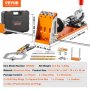 VEVOR Pocket Hole Jig Kit met sleutel en vierkante aandrijfbits, deuvelhulpboorgeleider voor het boren van pocketgaten en schuine gaten, boorhulp voor houtbewerking