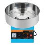 VEVOR Suikerspinmachine 1000W Elektrische Suikerspinmachine met 38cm RVS Kom & Suikerlepel, Maakt Suikerspin voor Verjaardagen Thuis Familiefeestjes, Suikerspinmachine Blauw
