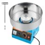 VEVOR Suikerspinmachine 1000W Elektrische Suikerspinmachine met 38cm RVS Kom & Suikerlepel, Maakt Suikerspin voor Verjaardagen Thuis Familiefeestjes, Suikerspinmachine Blauw
