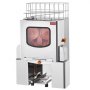 VEVOR Commerciële Sinaasappelpers Automatische 120W Sapcentrifuge, RVS Sinaasappelpers voor 20 Sinaasappels per Minuut, met Uittrekbaar Filter, RVS Deksel Citruspers Sapcentrifuge Elektrisch