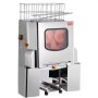 VEVOR Commerciële Sinaasappelpers Automatische 120W Sapcentrifuge, RVS Sinaasappelpers voor 20 Sinaasappels per Minuut, met Uittrekbaar Filter, RVS Deksel Citruspers Sapcentrifuge Elektrisch