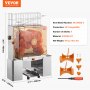 VEVOR Commercial Orange Juicer Automatic 120W Juicer, Stainless Steel Orange Juicer for 20 Oranges per Minute, with Pull-Out Filter Box, PC Cover Citrus Juicer Juicer Electric