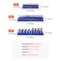 VEVOR Doppenbak-organizerset, 8 stuks 1/4-inch, 3/8-inch en 1/2-inch SAE-doppenbakken, geschikt voor maximaal 199 standaard en diepe doppen (doppen niet inbegrepen)