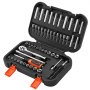 VEVOR 70-delige doppenset, ratelsleutelset, 6,4 mm aandrijving, SAE en metrisch, diep en ondiep, gereedschapsset voor monteurs met bits en accessoires, opbergkoffer, CR-V-gelegeerd staal, voor autoreparatie
