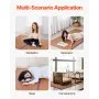 VEVOR Japanse Tatami Mat Opvouwbare Rotan Tatami Matras (2032 x 990 mm), Opvouwbare Vloermatras Antislip Slaapmat voor Slapen, Meditatie, Yoga, Ontspanning, Gemakkelijk Schoon te Maken