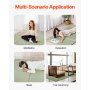 VEVOR Japanse Tatami Mat Opvouwbare Japanse Tatami Matras 2032 x 1397 mm (Natuurlijk Rietgras), Vloermatras met Antislip Rug, Futon Matras voor Slapen en Mediteren