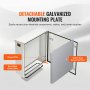 VEVOR Electrical Enclosure, 24x24x8in, Tested to UL Standards NEMA 4 Outdoor Enclosure, IP65 Waterproof & Dustproof Cold-Rolled Carbon Steel Hinged Junction Box for Outdoor Indoor Use, with Rain Hood