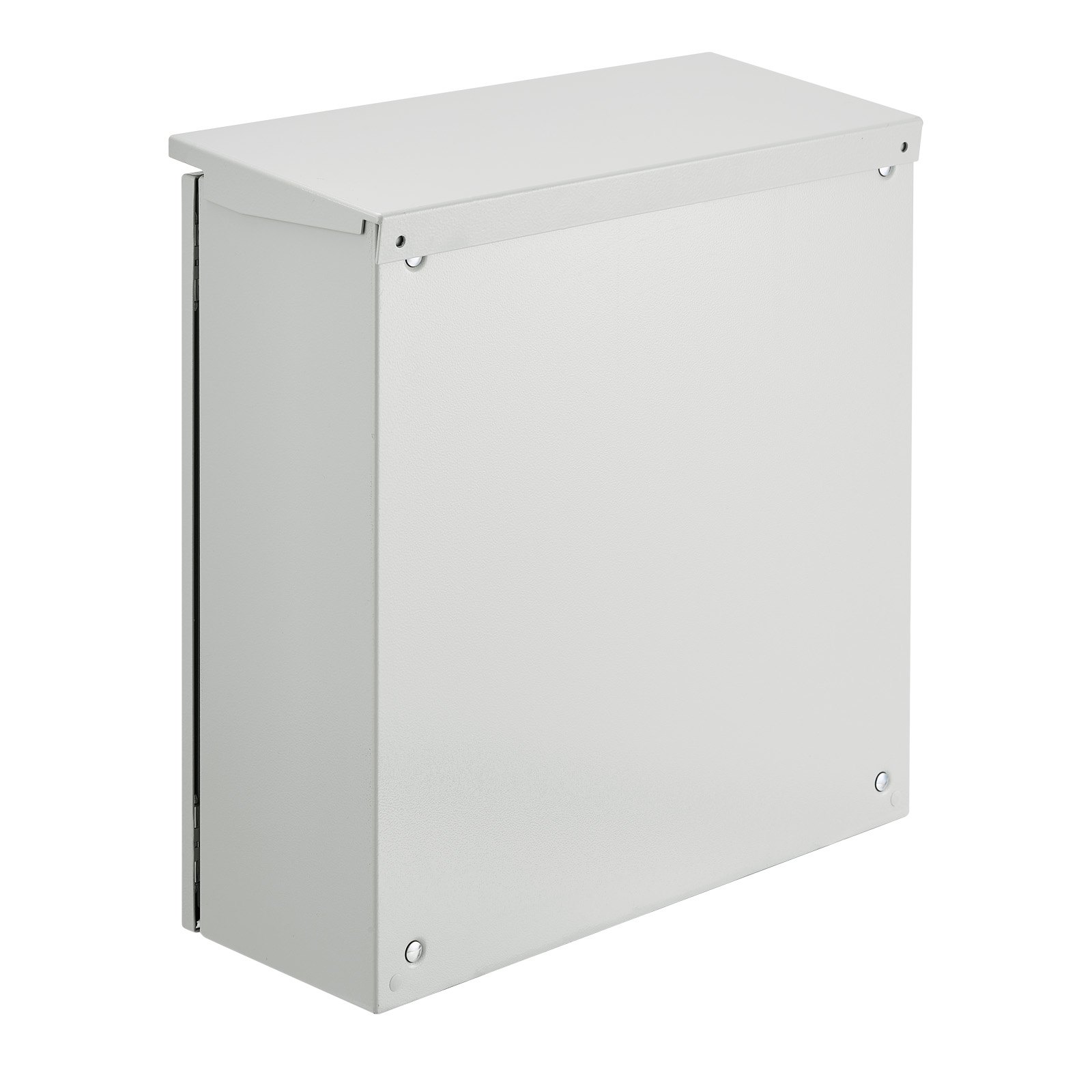 VEVOR Electrical Enclosure, 24 x 24 x 8 in, NEMA 4 Outdoor Enclosure, IP66 Waterproof & Dustproof Cold-Rolled Carbon Steel Hinged Junction Box for Outdoor Indoor Use, with Rain Hood
