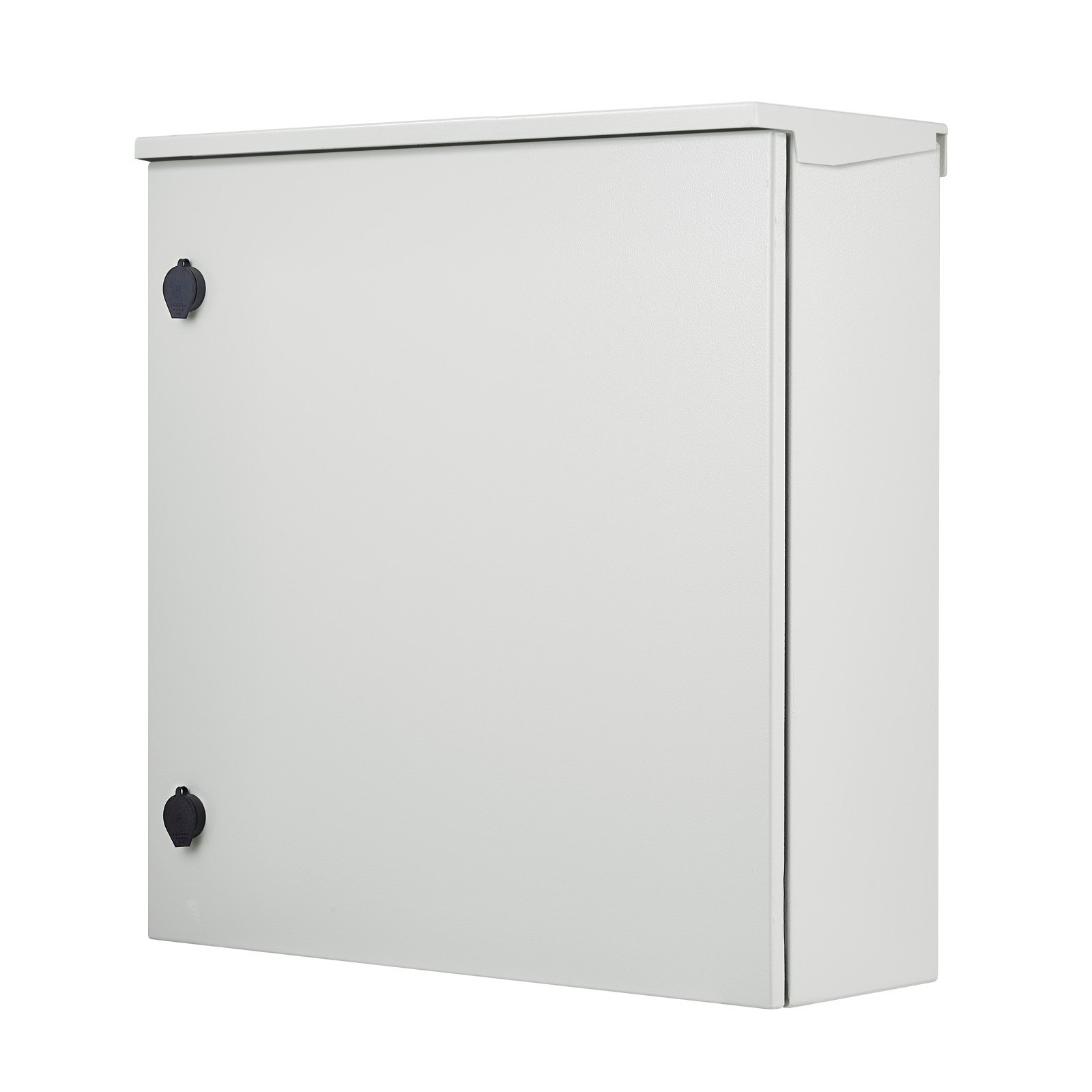 VEVOR Electrical Enclosure, 24 x 24 x 8 in, NEMA 4 Outdoor Enclosure, IP66 Waterproof & Dustproof Cold-Rolled Carbon Steel Hinged Junction Box for Outdoor Indoor Use, with Rain Hood