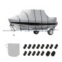 VEVOR T-Top boothoes, 609-670 cm waterdichte trailerbare T-Top boothoes, 600D marinekwaliteit PU Oxford, met winddichte gespriemen, voor middenconsoleboten met T-Top dak
