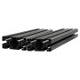 VEVOR 4080 aluminium profielen, 2 stuks, 50 cm, geanodiseerde T-sleuf aluminium profielen volgens EU-norm, zeer sterk geëxtrudeerd profiel, aluminium rail voor 3D-geprinte onderdelen, CNC-werkbanken en -montage, zwart