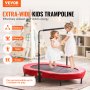VEVOR Kindertrampoline Binnen/Buiten Trampoline Opvouwbare Mini Trampoline met Handvat, Rebounder Trampoline Tuintrampoline voor Peuters, Verjaardagscadeau voor Kinderen vanaf 3 Jaar voor Plezier, Rood