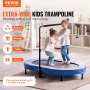 VEVOR Kindertrampoline Binnen/Buiten Trampoline Opvouwbare Mini Trampoline met Handvat, Rebounder Trampoline Tuintrampoline voor Peuters, Verjaardagscadeau voor Kinderen vanaf 3 Jaar voor Plezier, Blauw