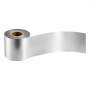 VEVOR Hot Stamping Foil 6 cm x 120 m Extra lange zilverkleurige hot stamping folierol, compatibel met de VEVOR stans- en reliëfmachine voor verhit leer, rijke kleuren, fijne textuur, voor papier, hout en plastic