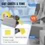 VEVOR Automatische Tape Dispenser, Elektrische Tape Cutter, Verpakkingsmachine, Tape Snijmachine, Tape Breedte 6-60 mm