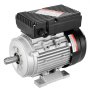 VEVOR 0,55 kW elektromotor 1400 tpm, AC 220-240 V, 4,5 A, 80 B3 frame, luchtcompressormotor, eenfase, 19 mm spline-as, voorwaartse/achterwaartse rotatie voor landbouwmachines en algemene apparatuur