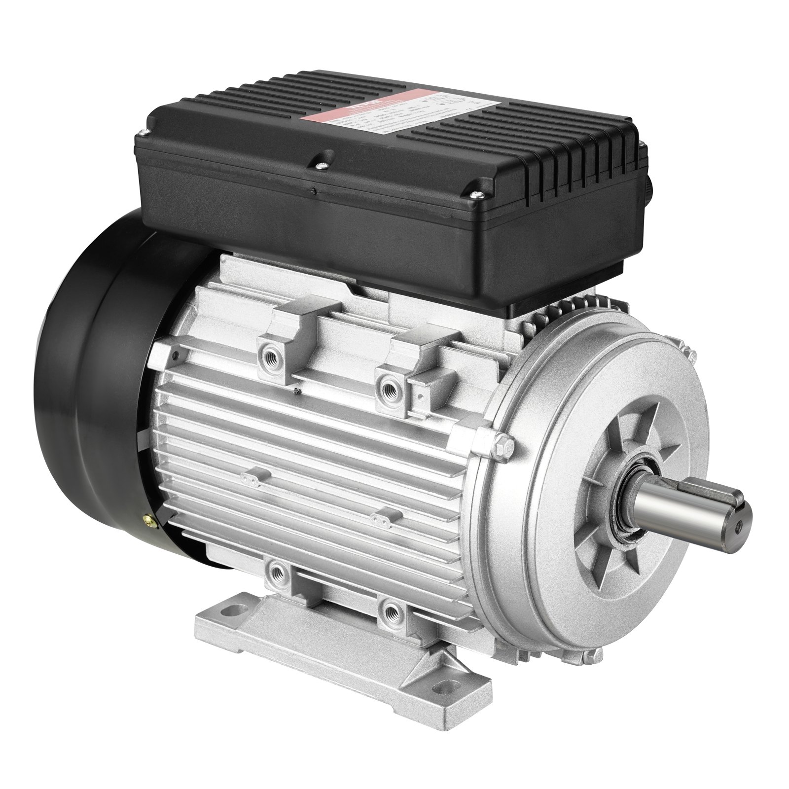 VEVOR 2.2KW Electric Motor 2800 rpm, AC 220~240V 13.8A, 90L, B3 Frame, Air Compressor Motor Single Phase, 24mm Keyed Shaft, CW/CCW Rotation for Agricultural Machinery and General Equipment