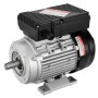VEVOR 0,75 kW elektromotor 2850 tpm, AC 220-240 V, 5,15 A, 80 B34 frame, luchtcompressormotor, eenfase, 19 mm spline-as, voorwaartse/achterwaartse rotatie voor landbouwmachines en algemene apparatuur