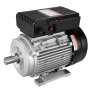 VEVOR 1,1 kW elektromotor 2800 tpm, AC 220-240 V 7,1 A, 90 S, B3-frame, luchtcompressormotor, eenfase, 24 mm spiebaanas, voorwaartse/achterwaartse rotatie voor landbouwmachines en algemene apparatuur