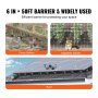 VEVOR 6 inch x 50ft Solar Panel Bird Guard, Critter Guard Roll Kit with 50pcs Aluminum Alloy Fasteners, Solar Panel Guard with Rust-proof PVC Coating, 1/2 inch Wire Roll Mesh