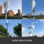 400W 12V verticale windturbinegenerator Windturbinegenerator en laadregelaar