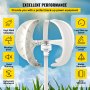 VEVOR Windturbine Windmolen Lantaarn Verticale Windturbine Lantaarn Windturbine Generator 400W 12V Dc